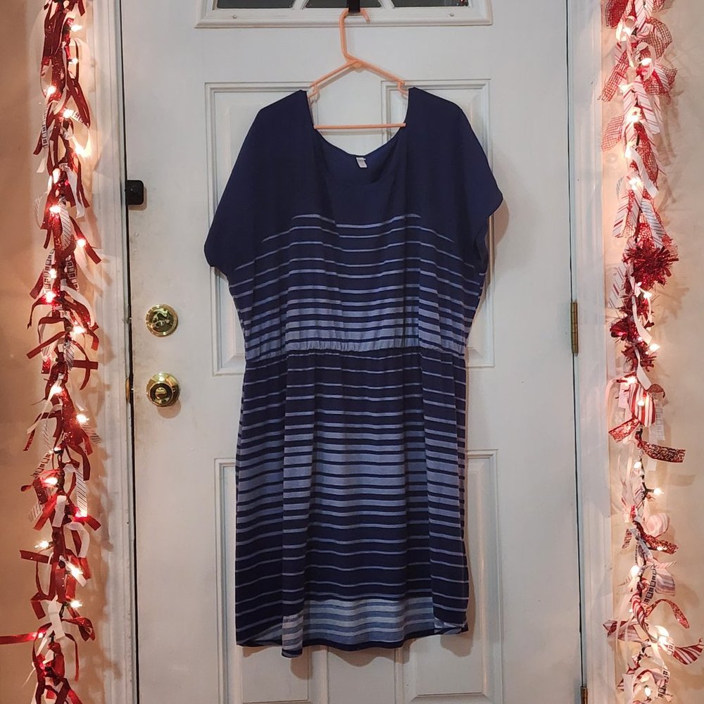 Blue stripe dress